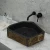 Import factory supply new design natural polished granite stone bathroom sink from China