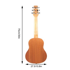 Factory wholesale  30 inch mahogany 6 string guitarlele music instruments mini guitar