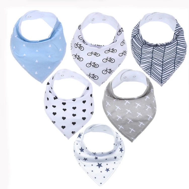 Factory wholesale cotton bibs waterproof baby bandana drool bibs bibs to baby