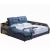 Import factory wholesale multifunction music black leather bed tatami home remote massage bed with storage from China