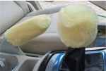 Fashion 100% Australia Sheepskin Lamb Fur Car Gear Shift Knob Cover