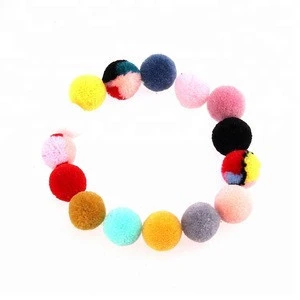 Fashion Color Decoration Birthday Party Accessories Soft Touch Curtain Cashmere Pom Poms 20Mm