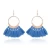 Import Fashion Colorful Silk Tassel Earrings For Women wholesale NS800921 from China