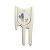 Fashion Custom Golf Divot Tools Blank Cap clip Golf Accessories Wholesale Magnetic golf ball marker Hat Clip