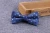 Import fashion embroidered men suits microfiber blue self tie bow tie from China
