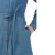 Import Fashion Light Blue Long Sleeves Button Down Ladies Chambray Shirt Dress from China