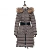 Fashion long women down coat real fox fur hooded winter parka for ladies