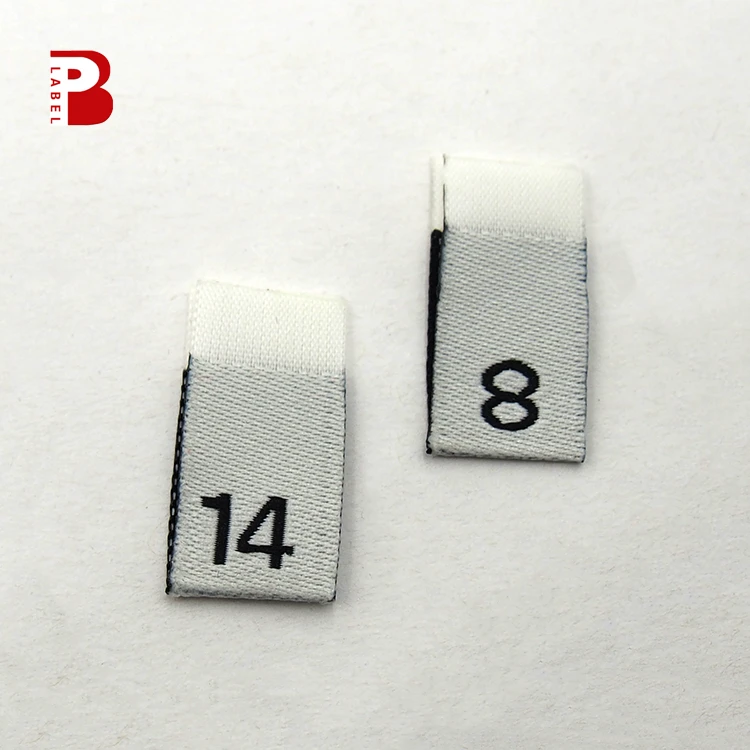 Fashion New Product Woven Size Main Label Tags Logo Iron On Tshirt Labels For Clothing Woven