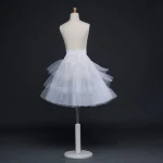Fashion Soft Teenage Girl Women lolita Skirt Extra Fluffy Ivory Ladies Tulle Petticoat