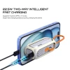 Fast Charging 5000mAh Power Bank for Mobile Devices Foldable with Rotary Cable Direct Connector Portable Power Station