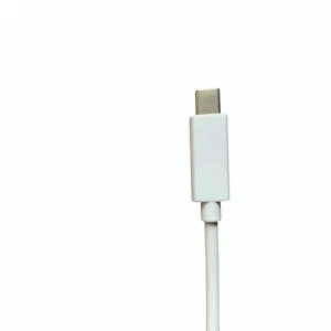 Fast Charging Double USB  C Cable Spring Protection  Charger Cable USB to Type C WHITE PVC jacket