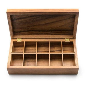Favorite Acacia wood tea bag storage Organized gift box