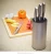Import FINDKING 23*11.2*11.2cm Universal Stainless Steel Knife Holder knife block knife stand from China