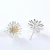 Import Fine jewelry 100% 925 Sterling Silver little Daisy earrings Free shipping from China