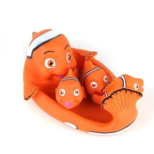 Fishing Toy Fish Rubber Bath Toy Animal Set