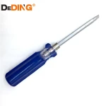 Flat Cross Slot Blade Handle Tools Chrome Plated Power Screw Drivers Set