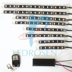 flexible 5050 high lumen led light strip kit apply to motorcycle or car decoration