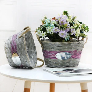 Flowerking brand factory direct wicker flower basket