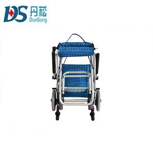 Folding Portable Nursing Manual Wheelchair in Ultra Lightweight Aluminum for Air Traveli