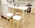 Import Folding Table Wall Hanging Deciduous Kitchen Dining Table Wall Mounted Dining Table White from China