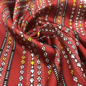 Fonesun-SS145 Custom design digital printing silk chiffon georgette habotai satin fabric for dress and scarves