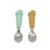Import Food Grade Fashion Car Shape Fancy Food Grade Silicone Handle Stainless Steel Baby Spoon from China