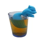 Food grade silicone rubber squirrel design tea/coffee filter