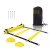 Import Football Soccer Sport Speed Agility Ladder Training Equipment Agility Training Set With 15 Feet Agility Rungs from China