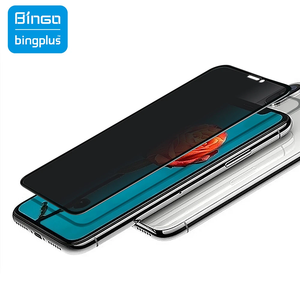 for iphone 12 5.4 privacy tempered glass full screen silk print privacy glass anti shock glass screen protector