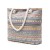 Import For Women Custom Logo Cloth Lining Straw Lining Striped clan style storage shopping bag one-shoulder seaside bag from China