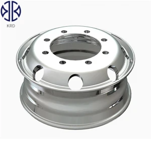 Forged Polished 19.5&quot; Tubelss Heavy Duty Truck Bus Trailer 19.5X6.75 Aluminum Alloy Rim Wheels
