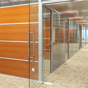 Foshan aluminium dividers wood office partition