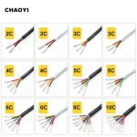 Free Sample 28AWG 5 Core PVC Insulation Copper Condutor UL2464 No Shield Flexible Control Cable Electrical Wires For CNC Machine