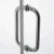 Import Full brass cabinet pull door push CRL shower glass door handle from China