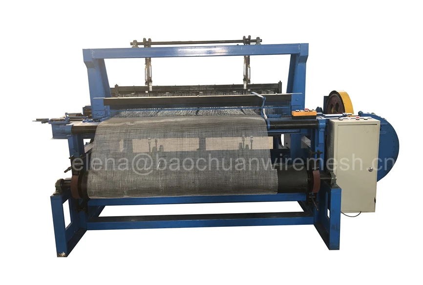 fully-automatic Crimped Wire Mesh knitting Machine for mine screen mesh