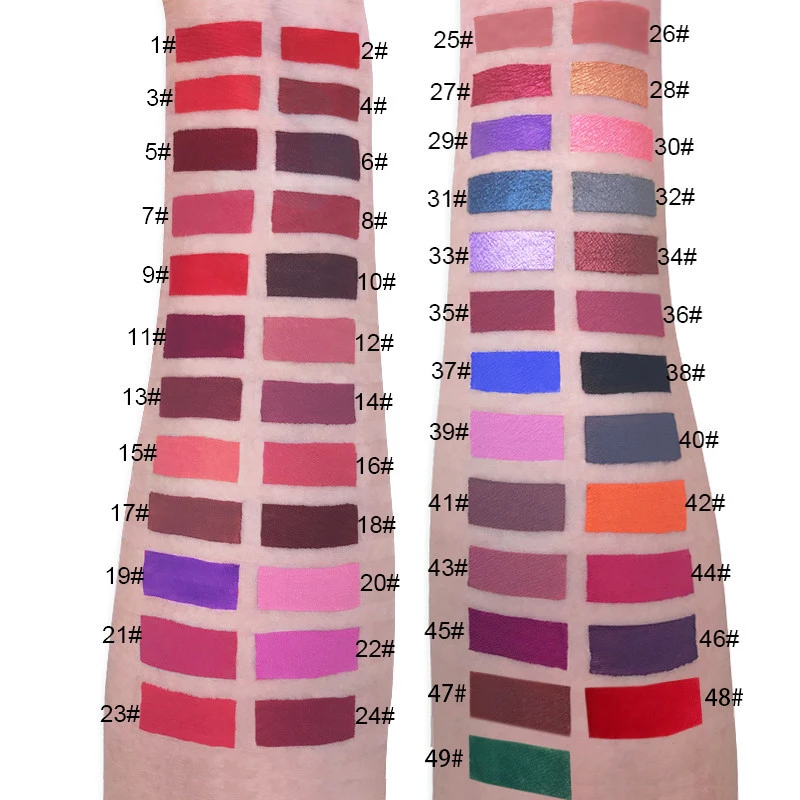 Fundy Oem Wholesale Waterproof Liquid Matte Colour Lipstick Set