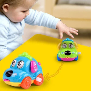 Funny Kids Baby Toys Cartoon Animal Dog Wind Up Toys Running Car Clockwork Educational Toys Infant Baby Mobile Rattle Toy Gift