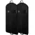 Import Garment Bag Wedding Dress Mens Suit Print Fabric Black Cover With Pockets from China
