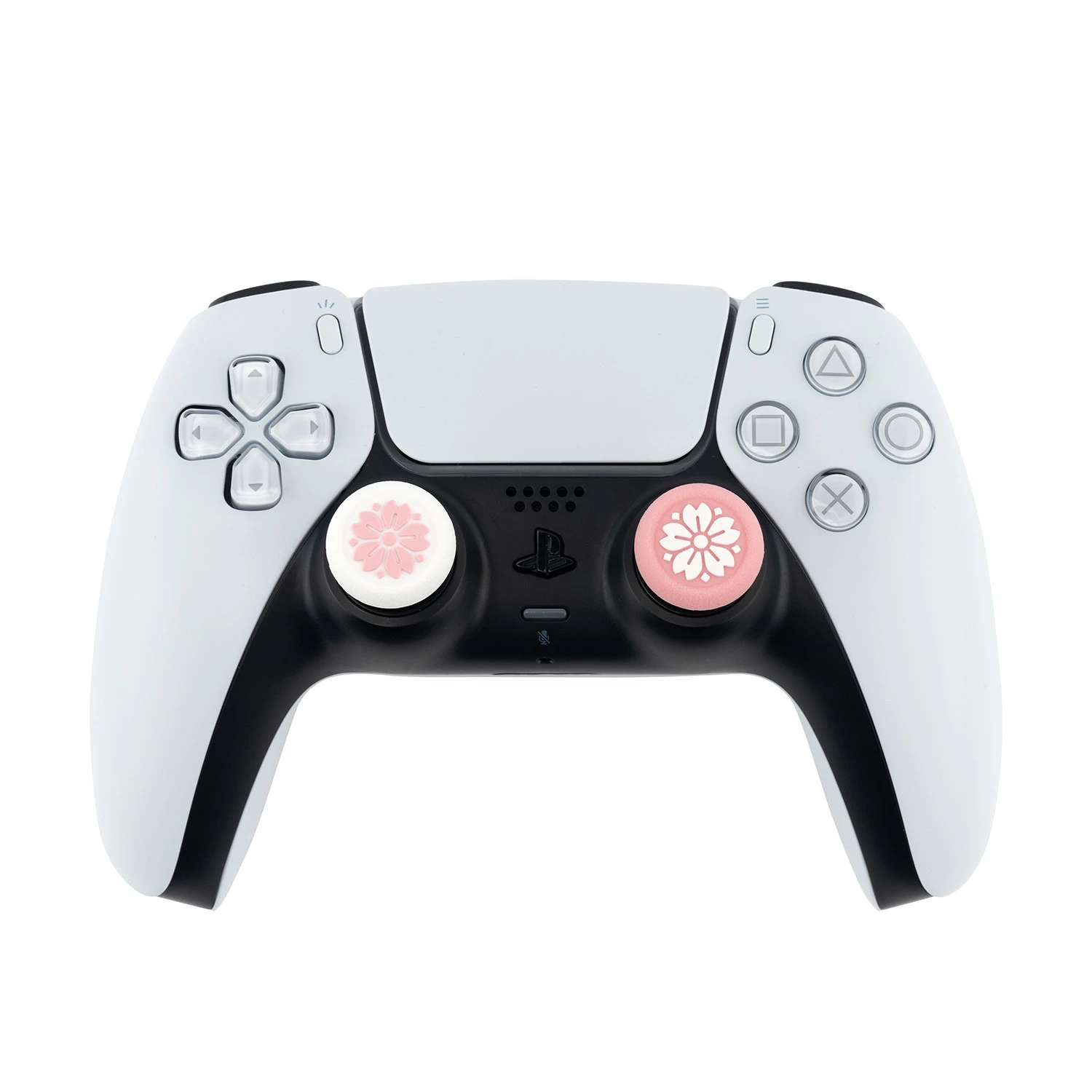 GeekShare Pink Sakura Home Game Console Silicone Protective Cover Thumbstick Grip Cover for PS4 and PS5 NS PRO