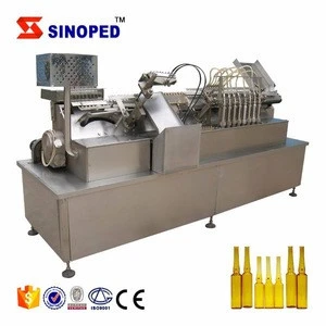 Glass ampoule bottle cleaning filling sealing production machine