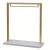 Import Gold Clothing Store Garment Display Rack Stand Shelves Shop Furniture Design from China