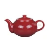 good quality stoneware solid color glaze burgundy dinnerware set bowls mugs plates cup&amp;saucer Teapot Sugar Bowl Cream Pitcher