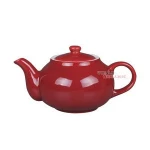 good quality stoneware solid color glaze burgundy dinnerware set bowls mugs plates cup&saucer Teapot Sugar Bowl Cream Pitcher