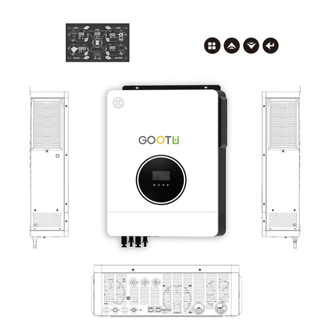 Buy Gootu New Design Dc To Ac Converter Solar Hybrid Inverter 10kw Dual ...