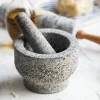 Granite grey color Herb//Natural Stone Mortar and Pestle/Molcajete Guacamole Mortar and Pestle