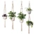 Import H001 Morden Different Designs - Handmade Indoor Wall Hanging Planter Plant Holder Macrame Plant Hangers from China