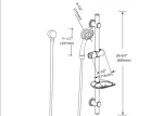 Haijun Cheap Prices Watermark Single Tier Chrome Plate Bathroom Shower Rack