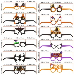 Halloween Party Eyeglasses Paper Glasses 6 12 18 24 pcs Sunglasses for Adults Happy Halloween Party Decorations Party Supplies