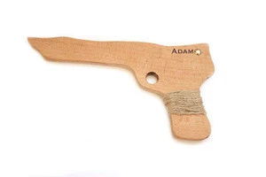 Handmade Wooden eco friendly gun toy for kids.