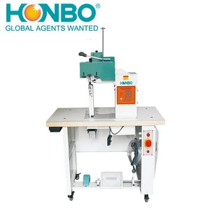 HB-928-1 automatic leather shoe cementing gluing edge china folding machine leather folding machine